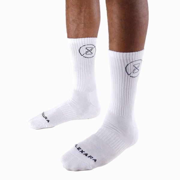 White - Black Socks